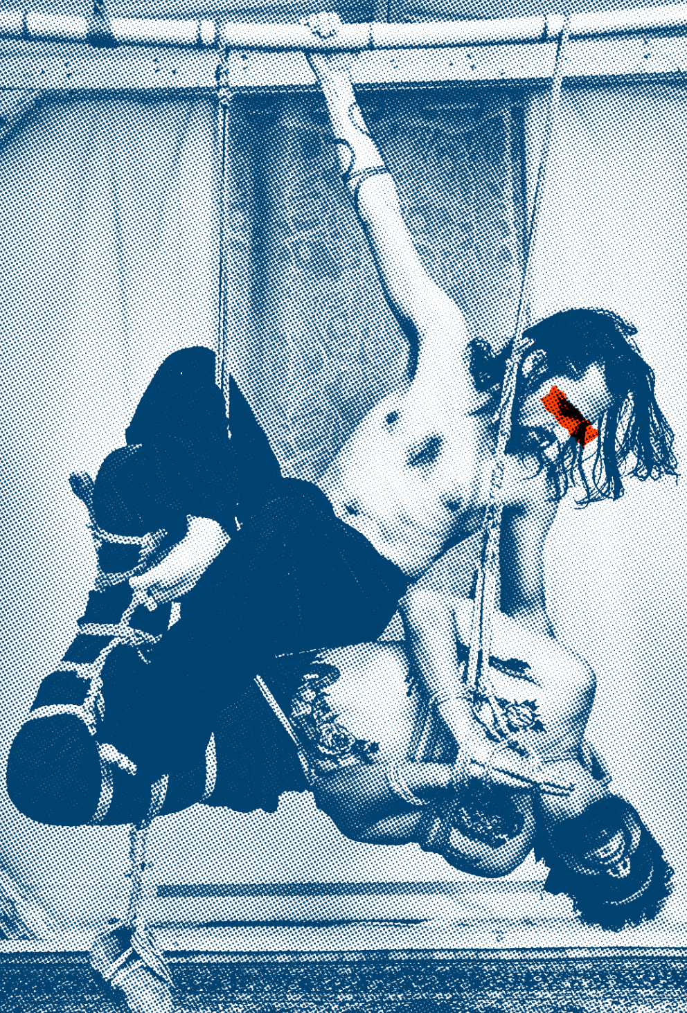 Picture of Shibari tied with japanese ropes by RMZ shibari kinbaku Montreal Quebec Canada